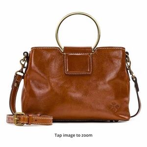 Patricia Nash Empoli Ring Handle Leather Satchel Bag
